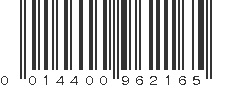 UPC 014400962165