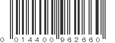 UPC 014400962660