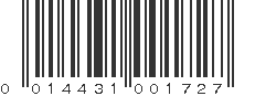 UPC 014431001727