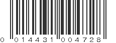 UPC 014431004728