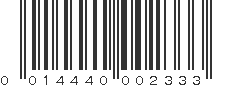 UPC 014440002333