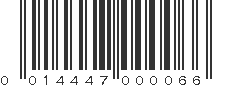 UPC 014447000066