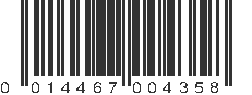 UPC 014467004358