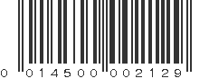 UPC 014500002129