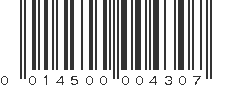 UPC 014500004307