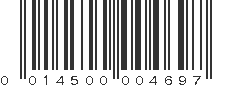 UPC 014500004697