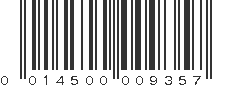 UPC 014500009357