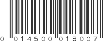 UPC 014500018007