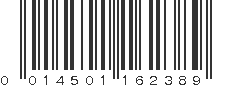 UPC 014501162389