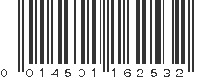 UPC 014501162532