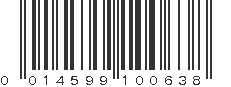 UPC 014599100638