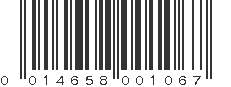 UPC 014658001067