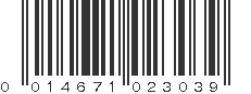 UPC 014671023039