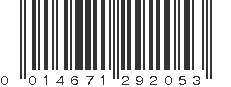 UPC 014671292053