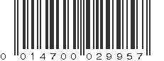 UPC 014700029957