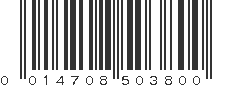 UPC 014708503800