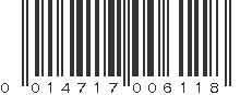 UPC 014717006118