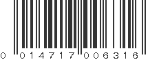 UPC 014717006316