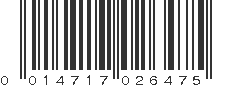 UPC 014717026475