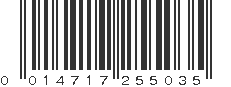UPC 014717255035