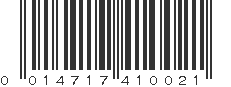 UPC 014717410021