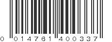 UPC 014761400337