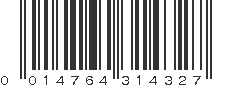 UPC 014764314327
