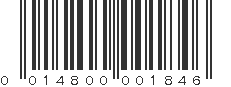 UPC 014800001846