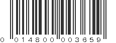 UPC 014800003659