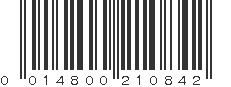 UPC 014800210842