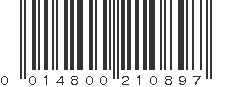 UPC 014800210897