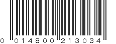 UPC 014800213034