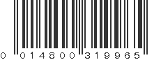 UPC 014800319965