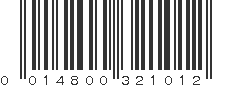 UPC 014800321012