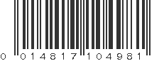 UPC 014817104981