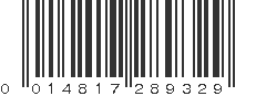 UPC 014817289329