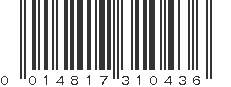 UPC 014817310436