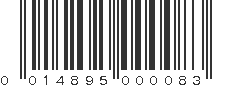 UPC 014895000083