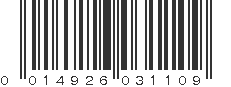 UPC 014926031109