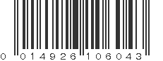 UPC 014926106043