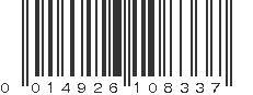 UPC 014926108337