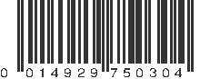 UPC 014929750304