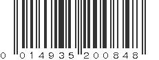 UPC 014935200848