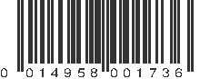 UPC 014958001736