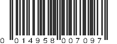 UPC 014958007097