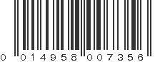 UPC 014958007356