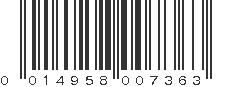 UPC 014958007363