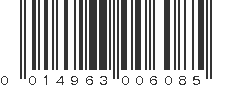 UPC 014963006085