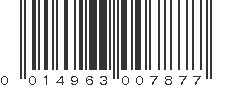 UPC 014963007877