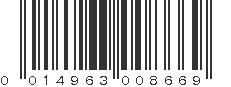 UPC 014963008669